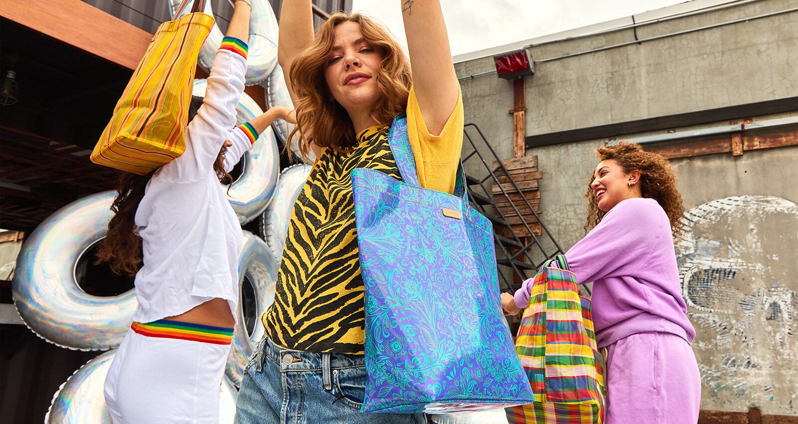 Fleming Pop Quilt Double-Zip Mini Bag: Women's Designer Crossbody Bags